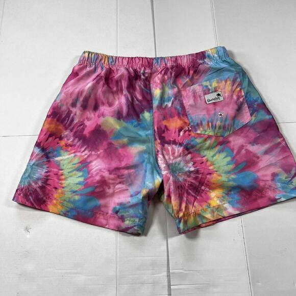 BOARDIES APPAREL MENS TIE DYE DRAWSTRING LINED SWIM BOARD SHORTS SIZE Small C33 - Picture 5 of 6